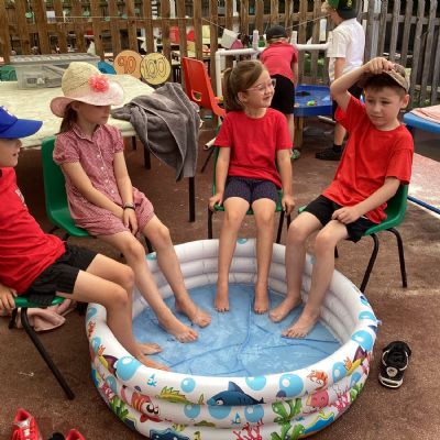 Keeping cool .